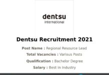 Dentsu Recruitment 2021