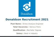 Donaldson Recruitment 2021