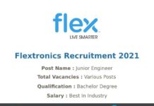 Flextronics Recruitment 2021