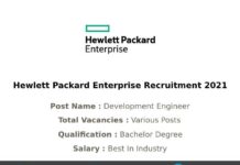 Hewlett Packard Enterprise Recruitment 2021
