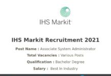 IHS Markit Recruitment 2021