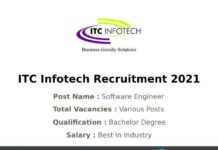ITC Infotech Recruitment 2021