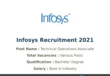 Infosys Recruitment 2021