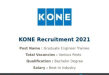 KONE Recruitment 2021