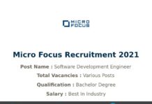 Micro Focus Recruitment 2021