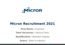 Micron Recruitment 2021