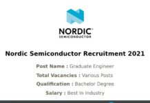 Nordic Semiconductor Recruitment 2021