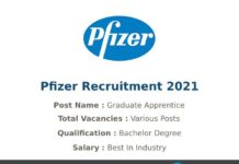 Pfizer Recruitment 2021
