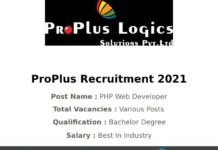 ProPlus Recruitment 2021
