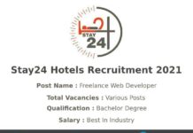 Stay24 Hotels Recruitment 2021
