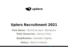 Uplers Recruitment 2021