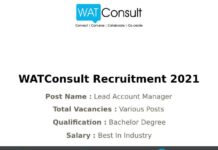 WATConsult Recruitment 2021