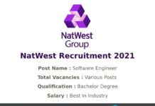 NatWest Recruitment 2021