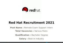 Red Hat Recruitment 2021