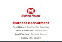 Muthoot Recruitment 2021