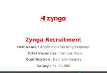 Zynga Recruitment 2021