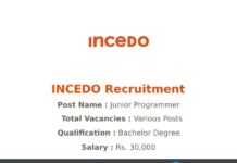 INCEDO Recruitment 2021