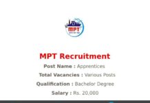 MPT Recruitment 2021