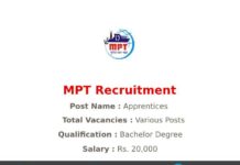MPT Recruitment 2021