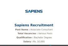 Sapiens Recruitment 2021 | Various Associate Consultant – Implementation Engineer Jobs Sapiens Recruitment 2021