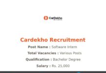 Cardekho Recruitment
