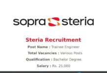 Steria Recruitment 2021