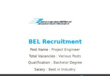 BEL Recruitment 2022