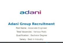 Adani Group Recruitment 2022