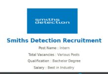 Smiths Detection Recruitment 2022