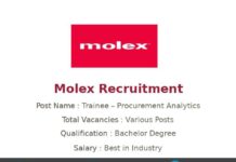 Molex Recruitment 2022