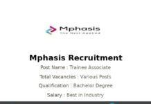 Mphasis Recruitment 2022