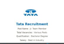 Tata Recruitment 2022