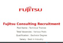 Fujitsu Recruitment 2022