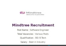 Mindtree Recruitment 2022