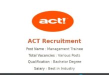 ACT Recruitment 2022