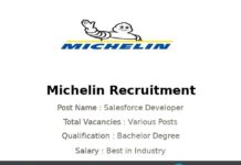 Michelin Recruitment 2022