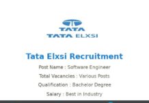 Tata Elxsi Recruitment 2022
