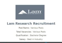 Lam Research Recruitment 2025 | Various Mechanical Component Engineer, Sr. Jobs