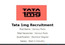 Tata 1mg Recruitment 2025 | Various Network Provider Jobs
